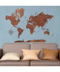 Drewniane Mapy Świata - Antarktyda do Drewnianych Map | boscohome.pl | Ręcznie robione w Polsce