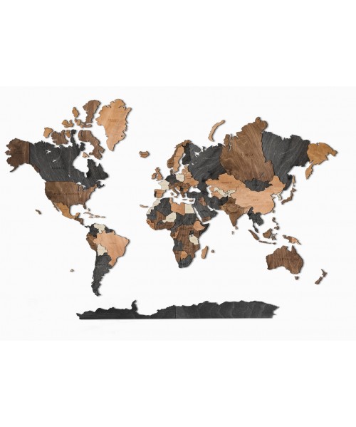 3D Wooden World Map | Boscohome | Customize