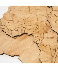 Drewniana Mapa Świata | Boscohome |  Konfigurator