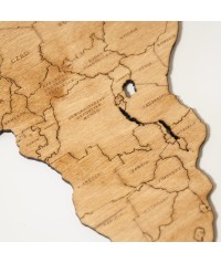 Drewniana Mapa Świata | Boscohome |  Konfigurator