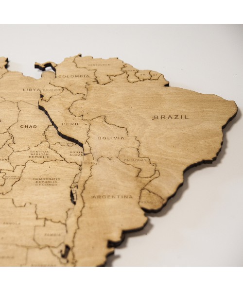 Wooden World Map | Boscohome | Customize