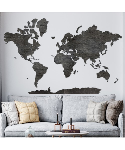 Wooden World Map | Boscohome | Customize