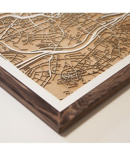 Drewniana mapa miasta: Londyn