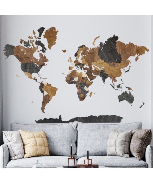 3D Wooden Map | Boscohome | Customize