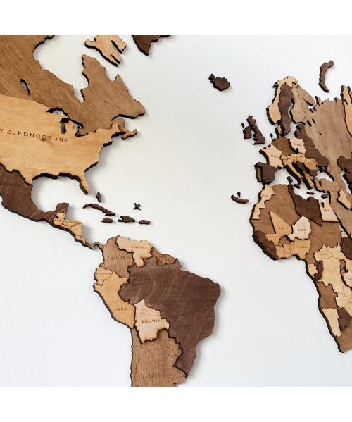 Wooden World Map | Boscohome | Made in Poland