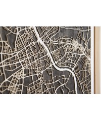 Drewniany Obraz Los Angeles - Plakat z Mapą Miasta - Dostosuj | boscohome.pl