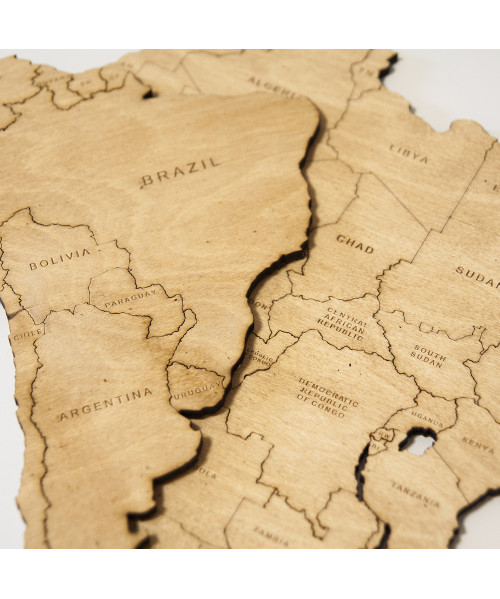 Wooden World Map | Boscohome | Customize