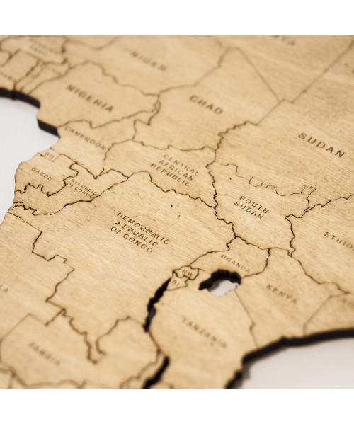 Wooden World Map | Boscohome | Customize