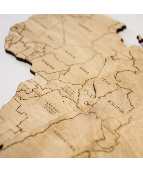 Wooden World Map | Boscohome | Customize