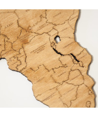Drewniana Mapa Świata | Boscohome | Konfigurator