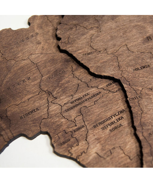 Wooden World Map | Boscohome | Customize