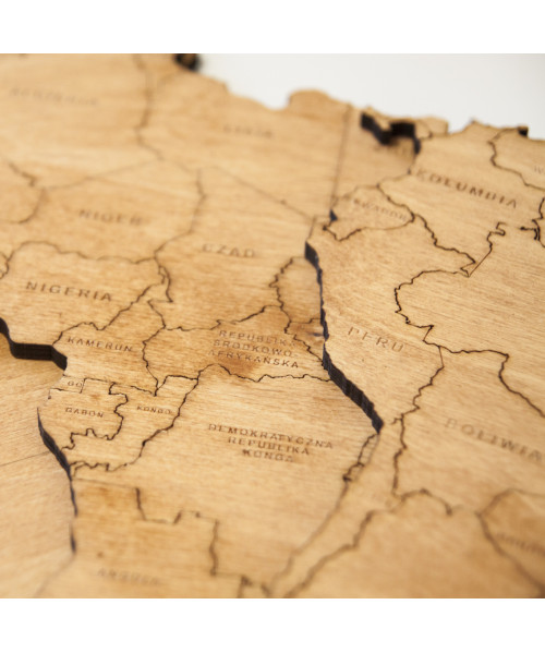 Wooden World Map | Boscohome | Customize