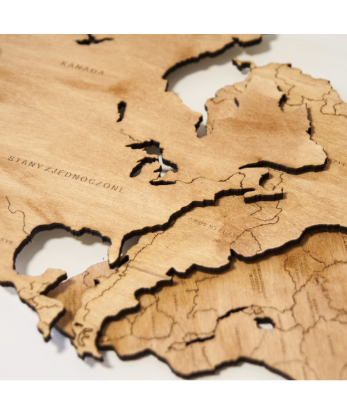 Wooden World Map | Boscohome | Customize