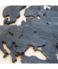 3D Wooden Map Anthracite Night | Boscohome | Customize