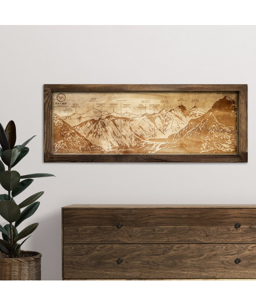 Wooden Mountain Panorama | Boscohome | Handmade in Poland