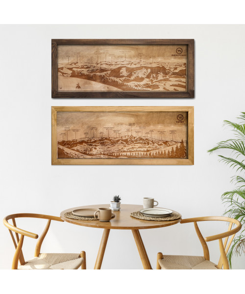 Wooden Mountain Panorama  | Boscohome | Handmade in Poland