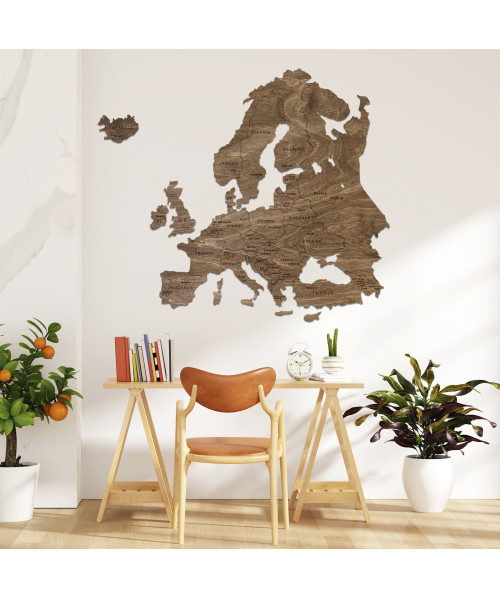 Wooden Map of Europe | Boscohome | Made in Europe