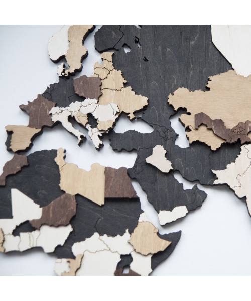 3D Wooden World Map | Boscohome | Customize