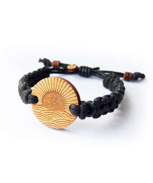 Wooden Engraved Bracelet - Sunrise | Boscohome EU