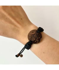 Wooden Engraved Bracelet - Night in the Mountains | Boscohome EU