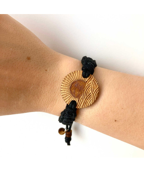 Wooden Engraved Bracelet - Sunrise | Boscohome EU