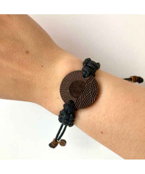 Wooden Engraved Bracelet - Sunrise | Boscohome EU