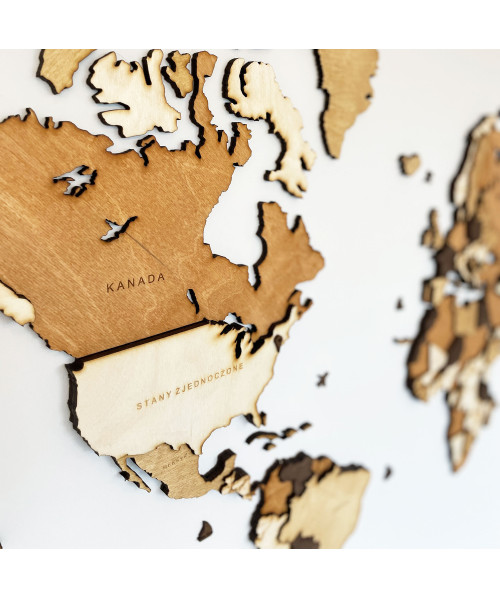 3D Wooden World Map | Boscohome | Customize