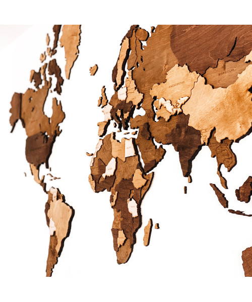 3D Wooden World Map | Boscohome | Customize