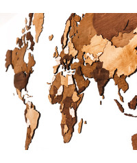 Drewniana Mapa Świata 3D, Mapa 3D z Drewna | Boscohome |  Konfigurator