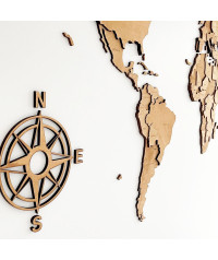 3D Wooden World Map | Boscohome | Customize
