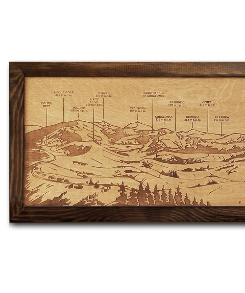 Wooden Mountain Panorama | Boscohome | Handmade in Poland