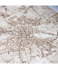 Drewniana mapa Rzymu LINE ART | Tworzone ręcznie w Polsce | Boscohome