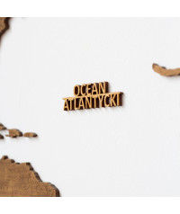 Nazwy Oceanów do Drewnianej Mapy Świata - Dostosuj