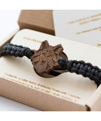 Wooden Engraved Bracelet - Wolf | Boscohome EU