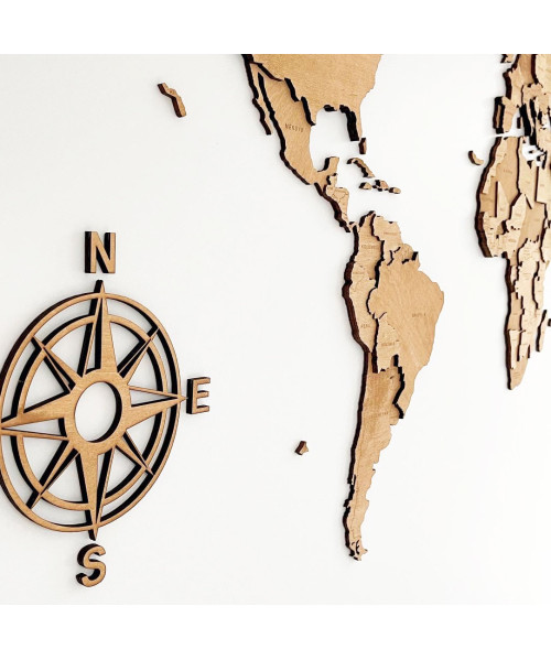 3D Wooden World Map | Boscohome | Customize