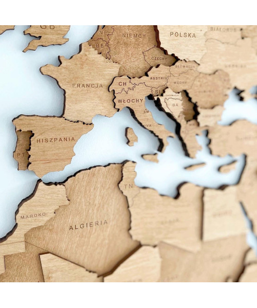 3D Wooden World Map | Boscohome | Customize