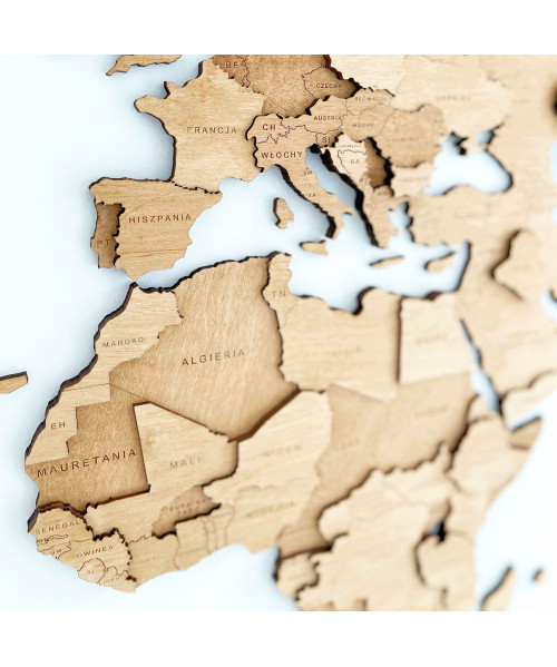 3D Wooden World Map | Boscohome | Customize