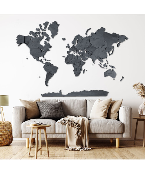 3D Wooden World Map | Boscohome | Customize