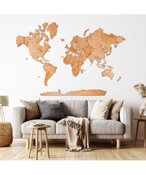 3D Wooden World Map | Boscohome | Customize