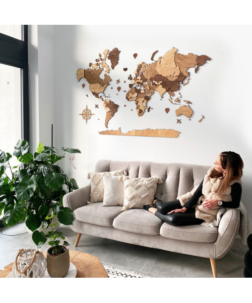 Wooden World Map | Boscohome | Made in Poland