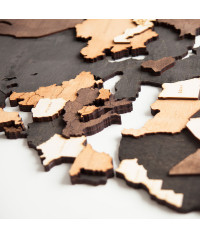 3D Wooden World Map | Boscohome | Customize