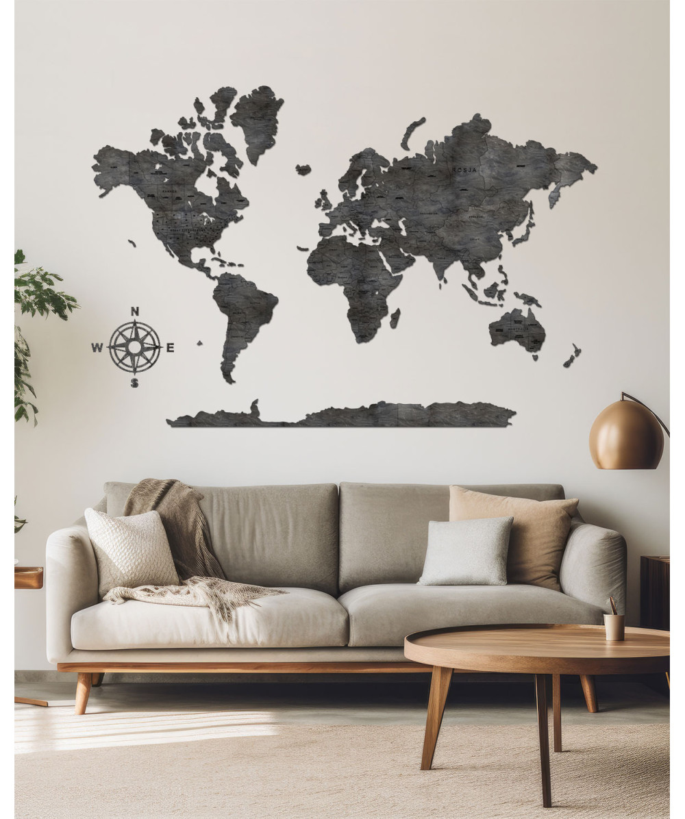 Wooden World Map | Boscohome | Customize