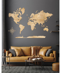 Wooden World Map | Boscohome | Customize