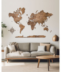 Wooden World Map | Boscohome | Customize