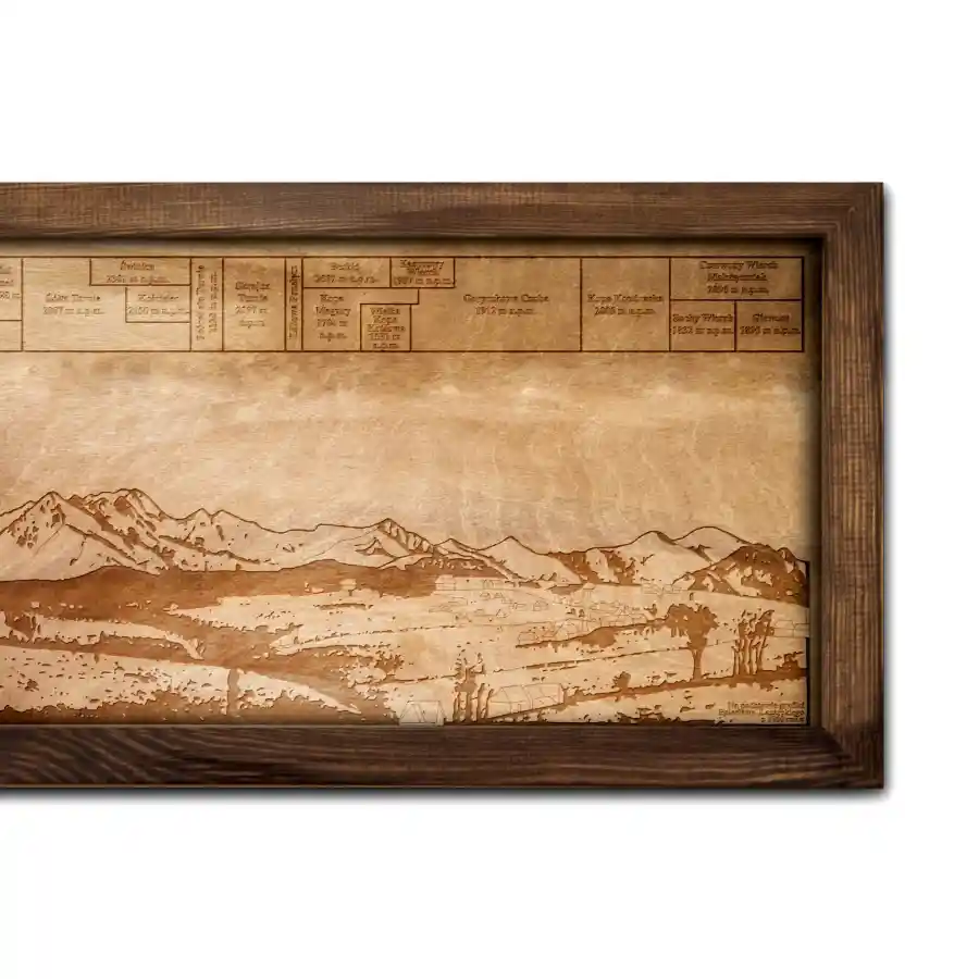 Wooden Mountain Panorama | Boscohome | Handmade in Europe