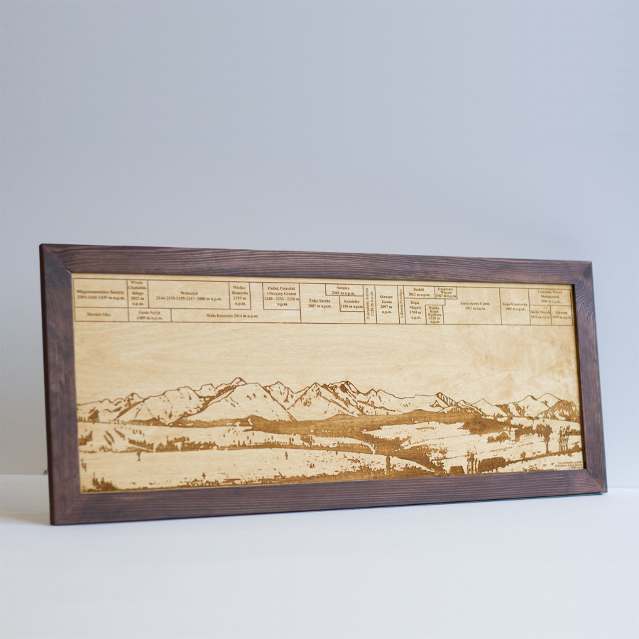 Wooden Mountain Panorama | Boscohome | Handmade in Europe