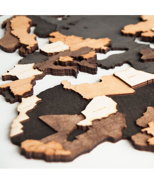 3D Wooden World Map | Boscohome | Customize