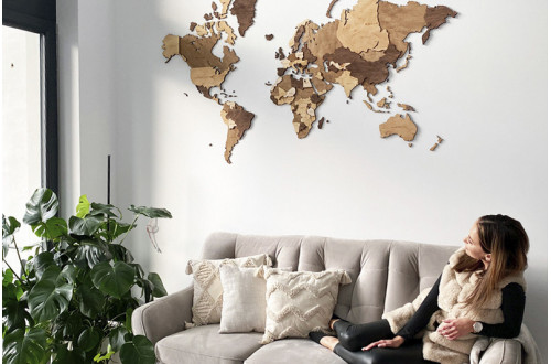 Map of the world as decoration - How to easily transform your interior!